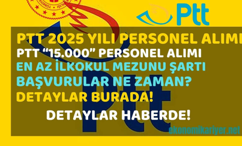 ptt personel alımı