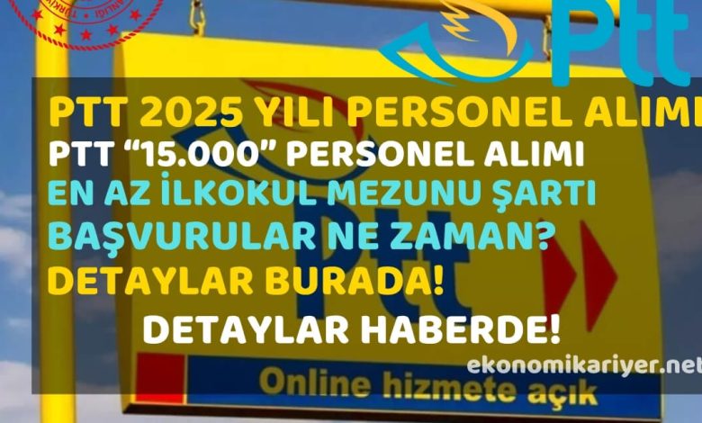ptt personel alımı 2025